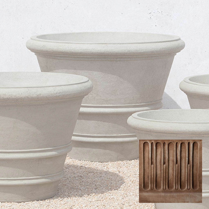 Classic Rolled Rim Planter, Large