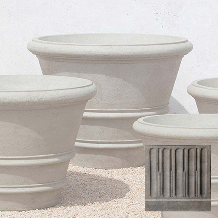 Classic Rolled Rim Planter, Large