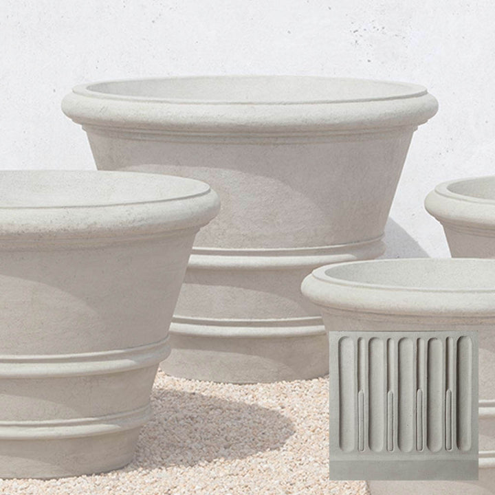 Classic Rolled Rim Planter, Large