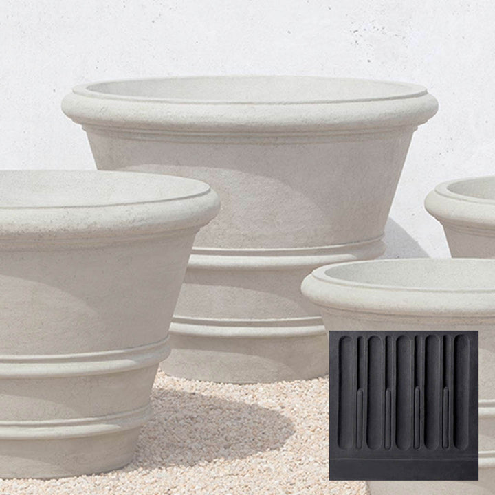 Classic Rolled Rim Planter, Large