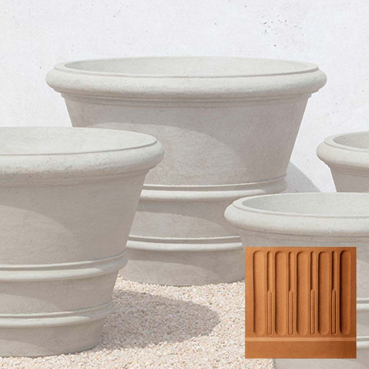 Classic Rolled Rim Planter, Large