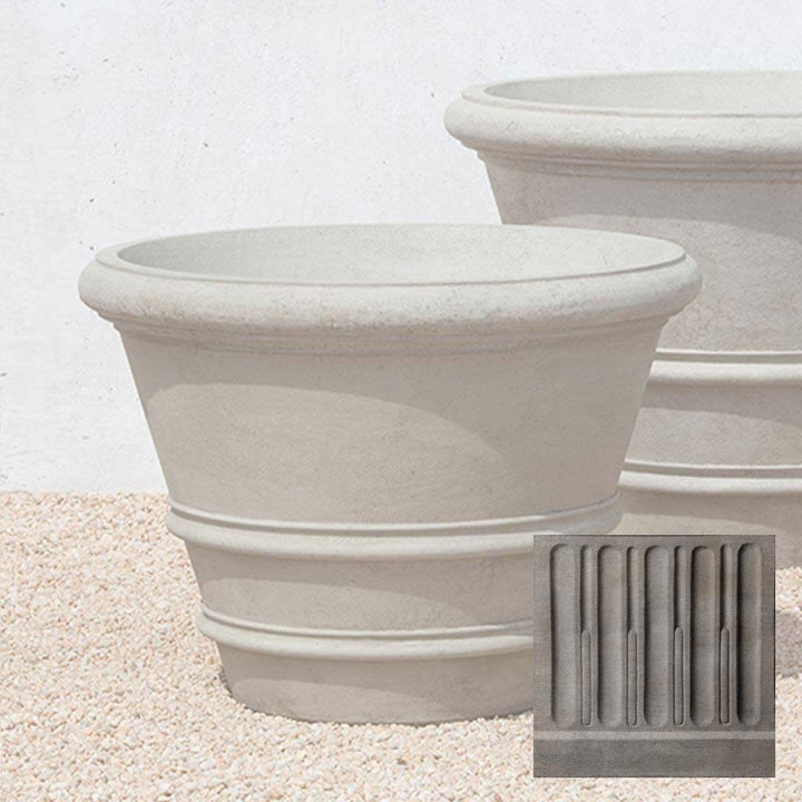 Classic Rolled Rim Planter, Large