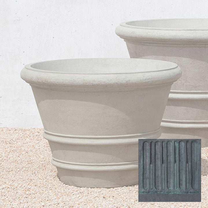 Classic Rolled Rim Planter, Large