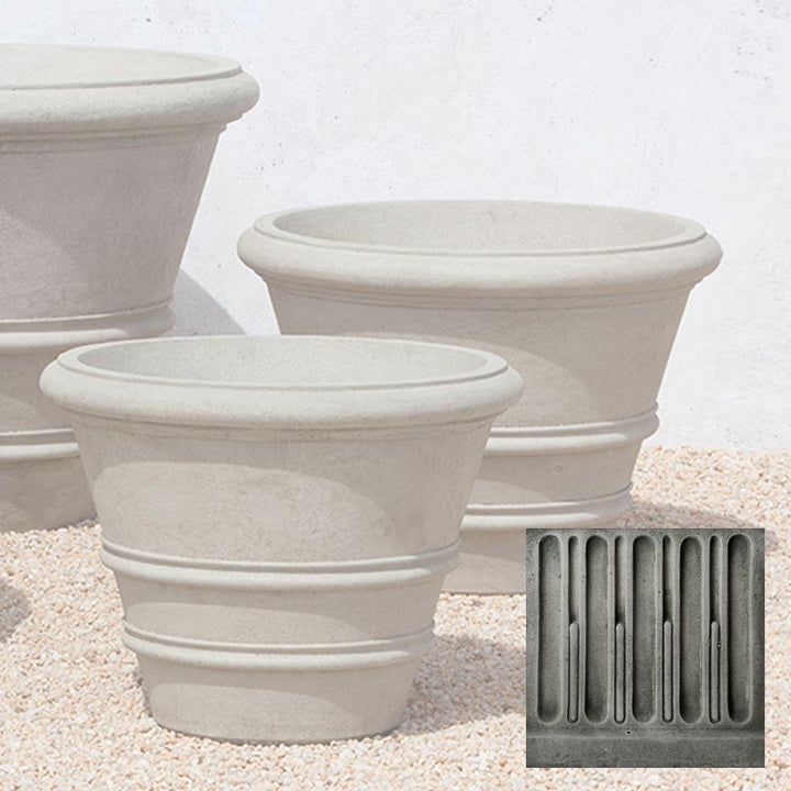 Classic Rolled Rim Planter, Large