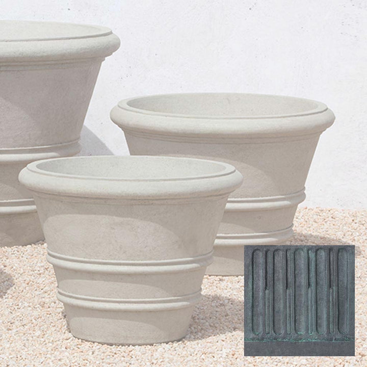 Classic Rolled Rim Planter, Large
