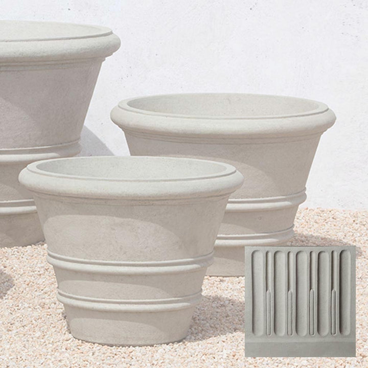 Classic Rolled Rim Planter, Large