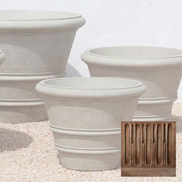 Classic Rolled Rim Planter, Large