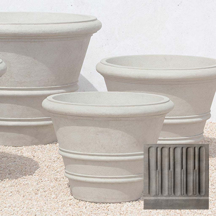 Classic Rolled Rim Planter, Large