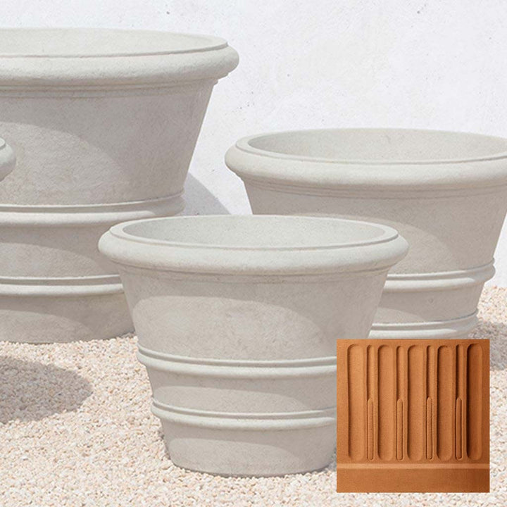Classic Rolled Rim Planter, Large