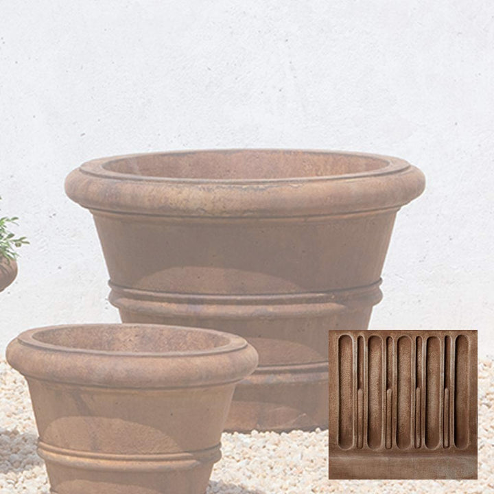 Classic Rolled Rim Planter, Medium