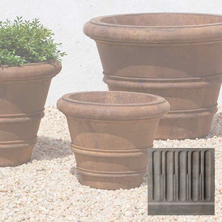 Classic Rolled Rim Planter, Medium