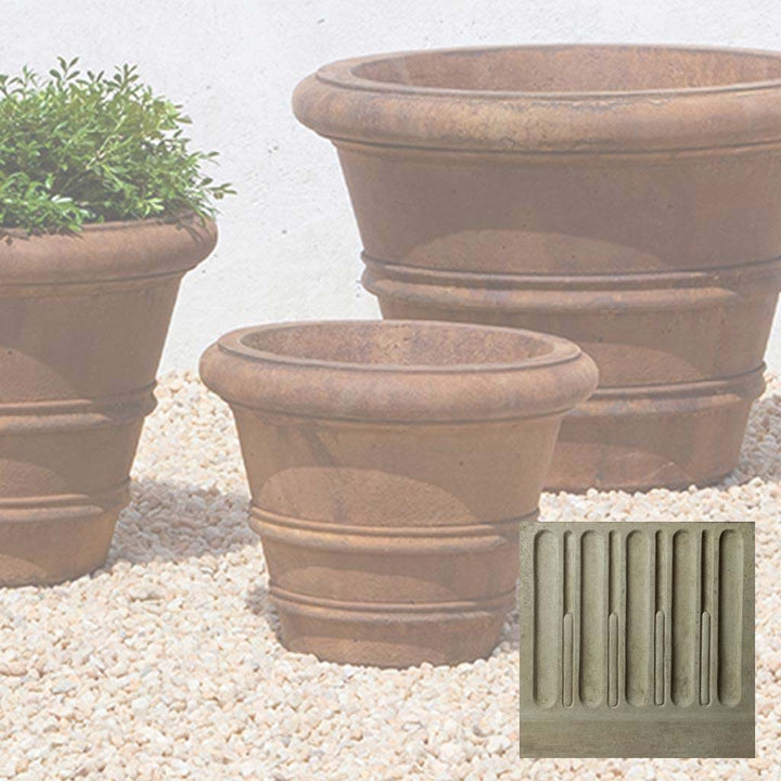 Classic Rolled Rim Planter, Medium