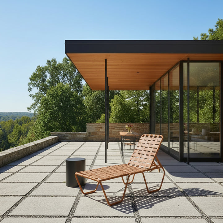 Classic Cross Weave Chaise Lounge