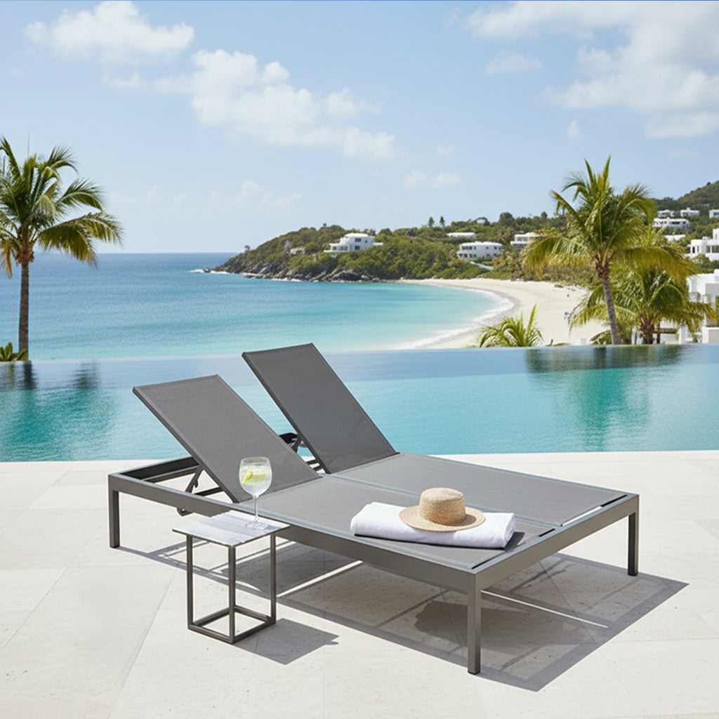 Luxe Sling Double Chaise Lounge
