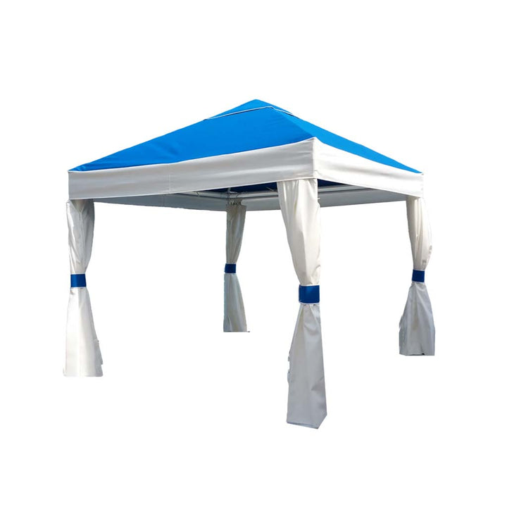 10' X 10' Aluminum Pavilion With Curtains