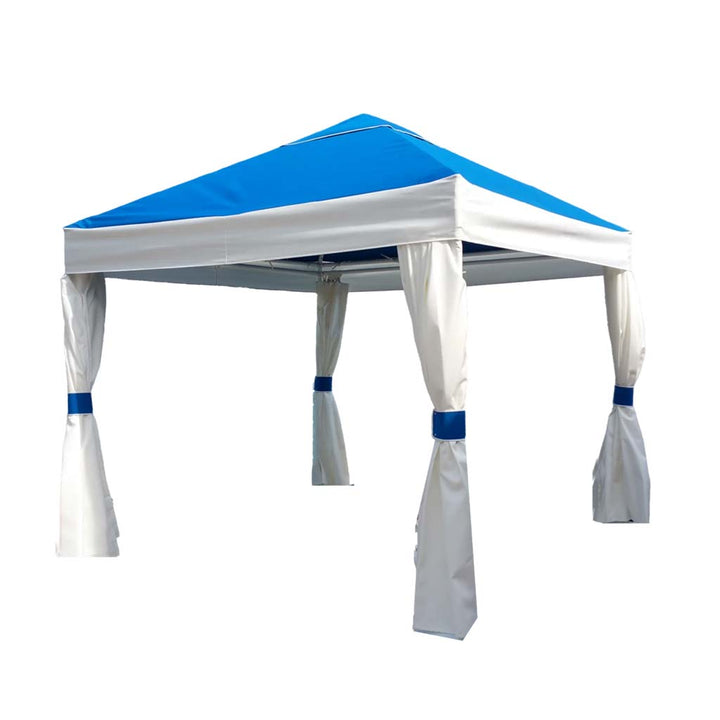 12' X 12' Aluminum Pavilion With Curtains