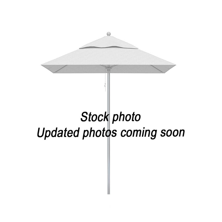 6.5' Square Fiberglass Market Umbrella - Pulley Lift
