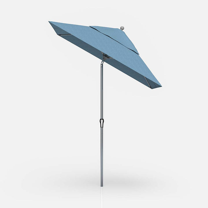 6.5' Square FIberglass Market Umbrella - Crank/Auto Tilt
