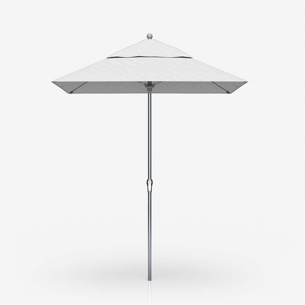6.5' Square Fiberglass Market Umbrella - Crank/No Tilt