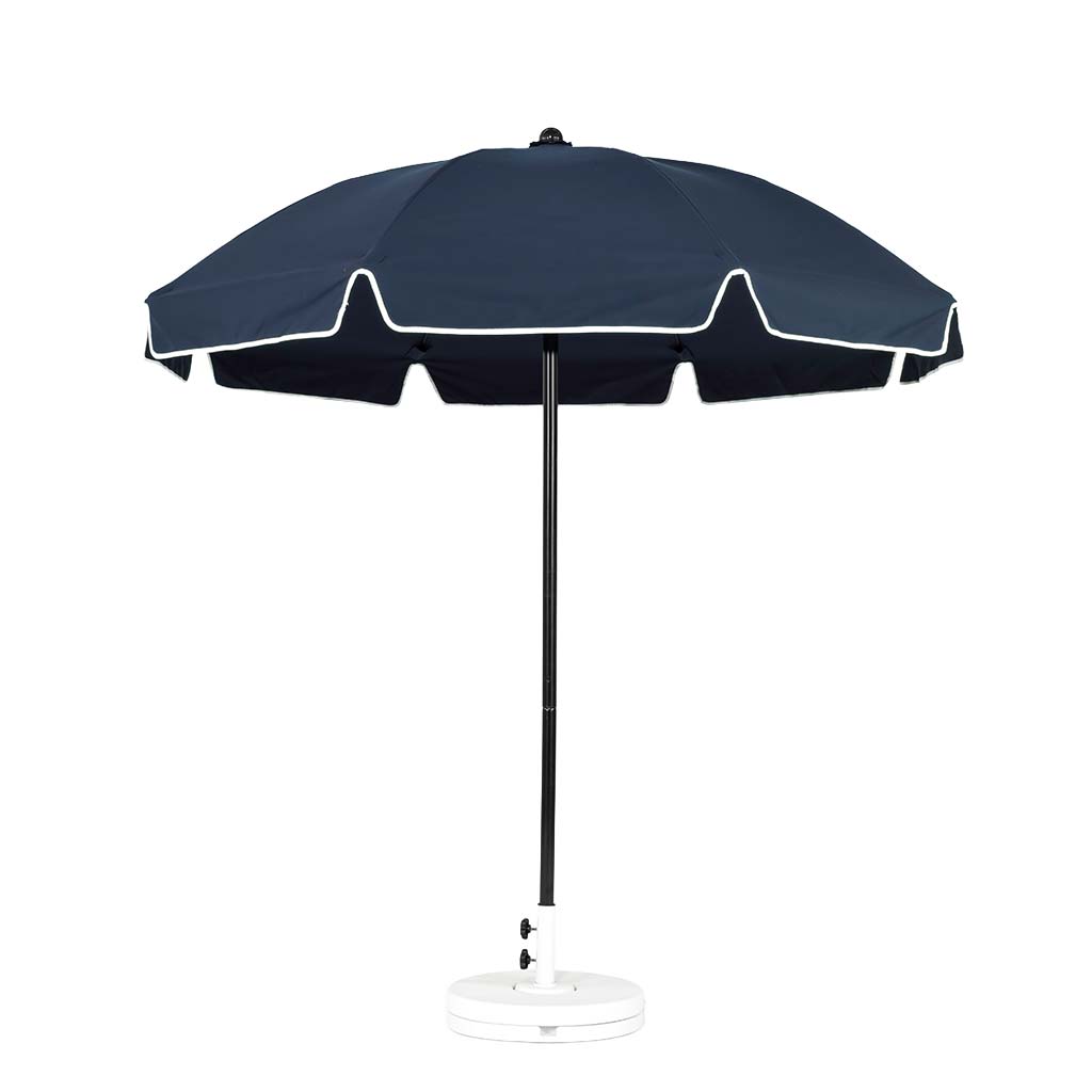 7.5' Modern Fiberglass Market Umbrella - Manual Lift/No Tilt