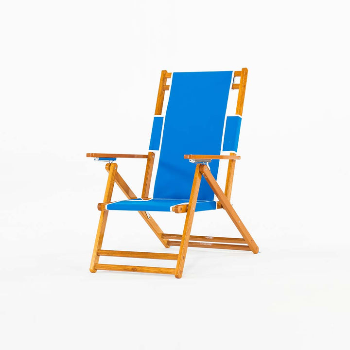 Oakwood Folding Beach Chair || Pacific Blue
