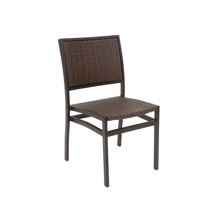 Tuscany Armless Dining Chair || Wicker Weave