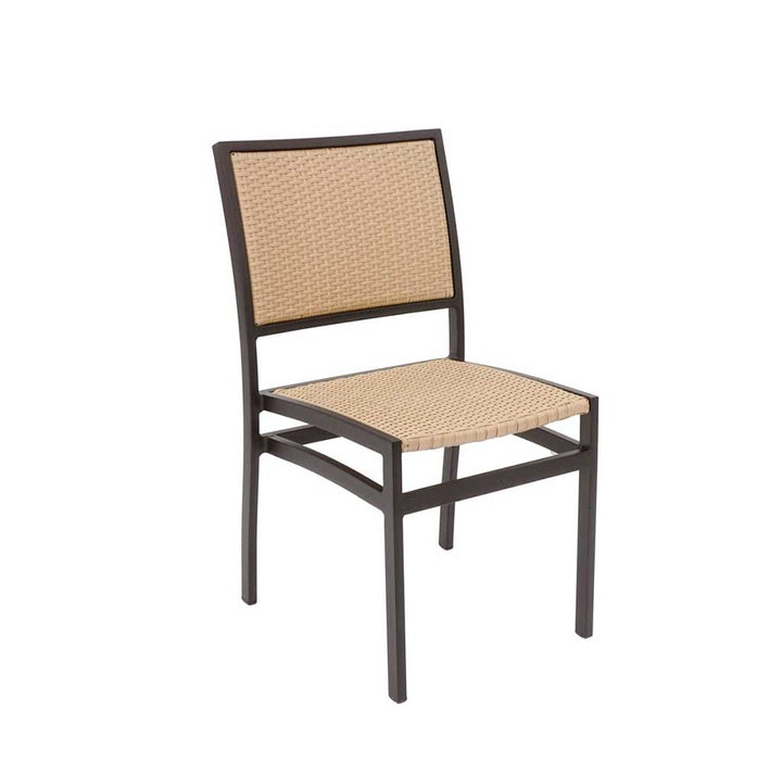 Tuscany Armless Dining Chair || Wicker Weave