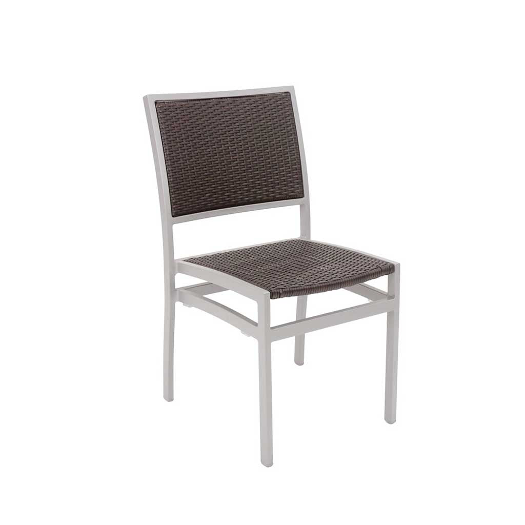 Tuscany Armless Dining Chair || Wicker Weave