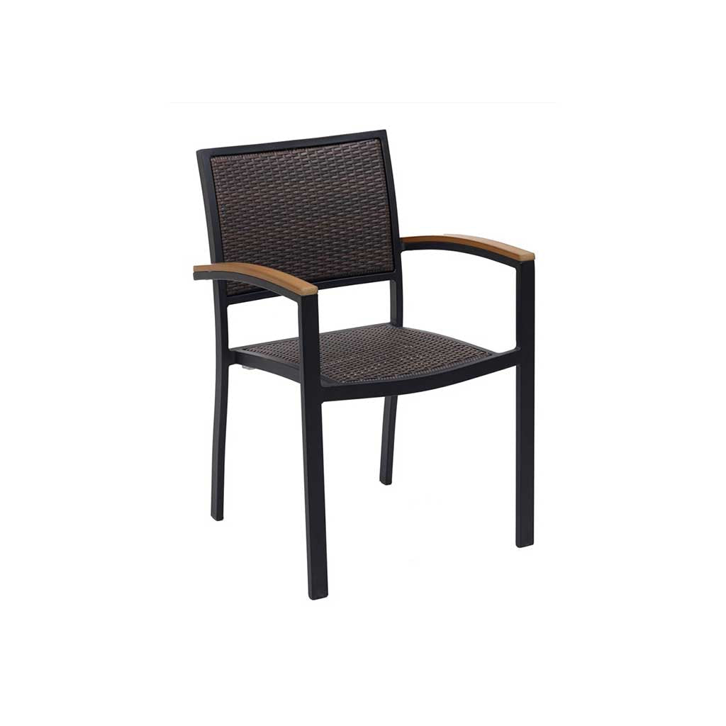 Tuscany Dining Arm Chair || Wicker Weave