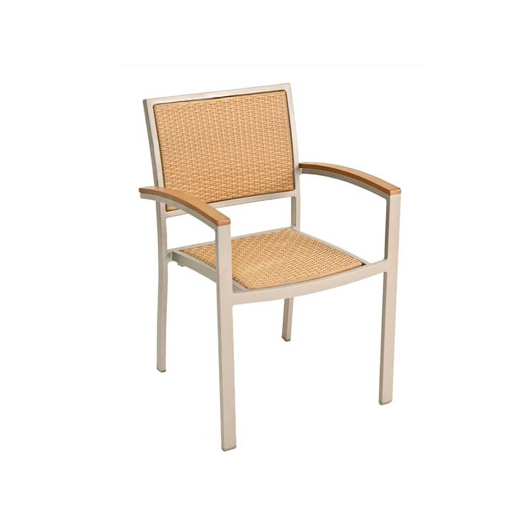 Tuscany Dining Arm Chair || Wicker Weave