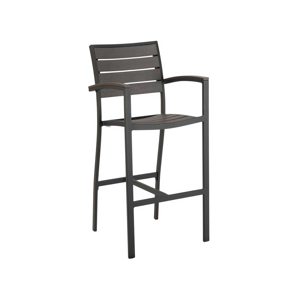 Tuscany Arm Bar Stool || Teak