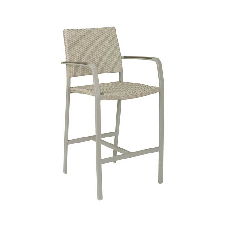 Tuscany Arm Bar Stool || Wicker Weave