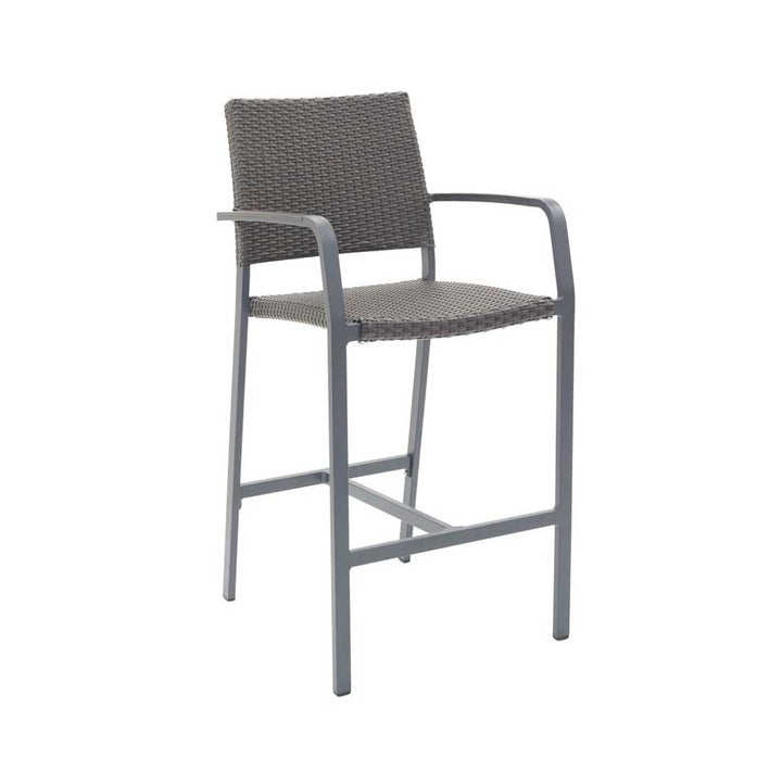 Tuscany Arm Bar Stool || Wicker Weave