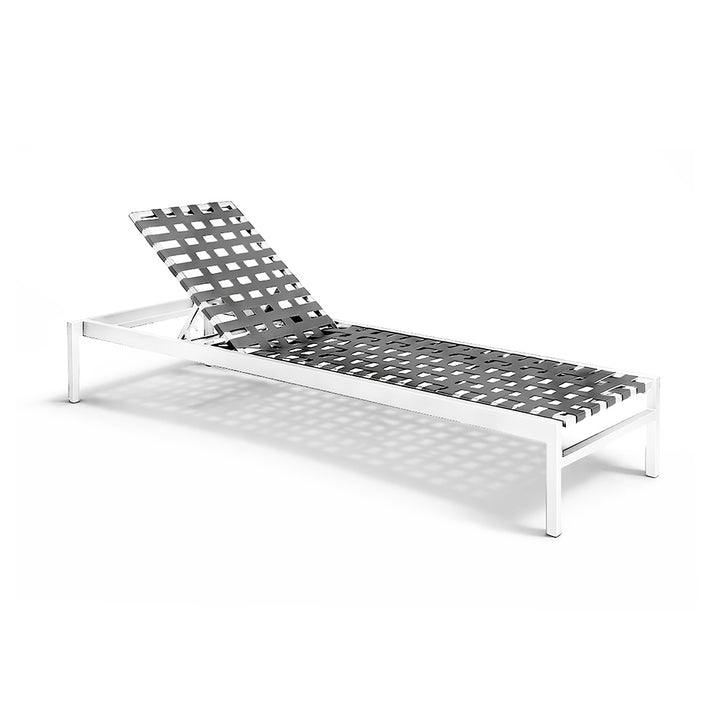 Luxe Cross Weave Chaise Lounge