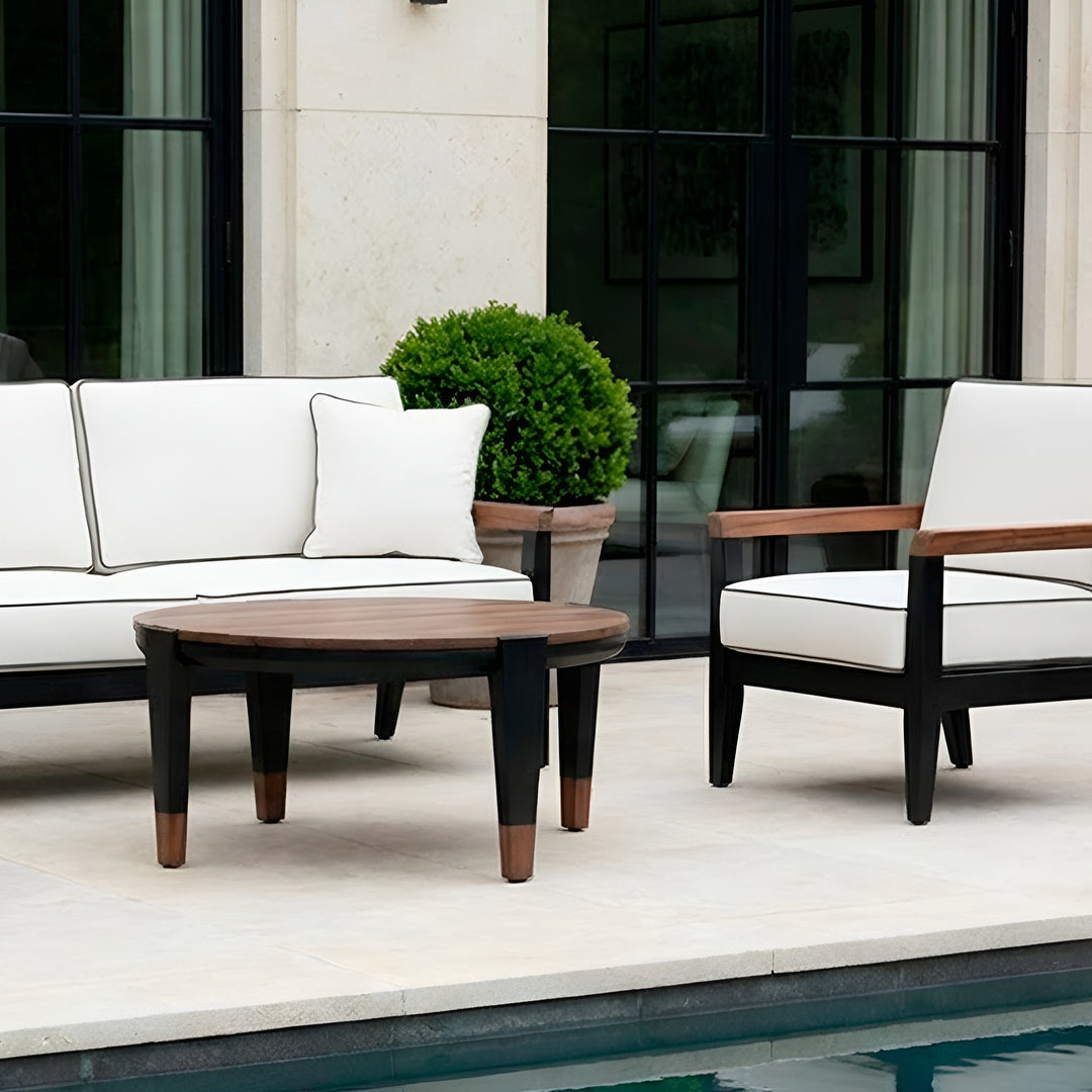 MCM 40" Round Coffee Table || Black