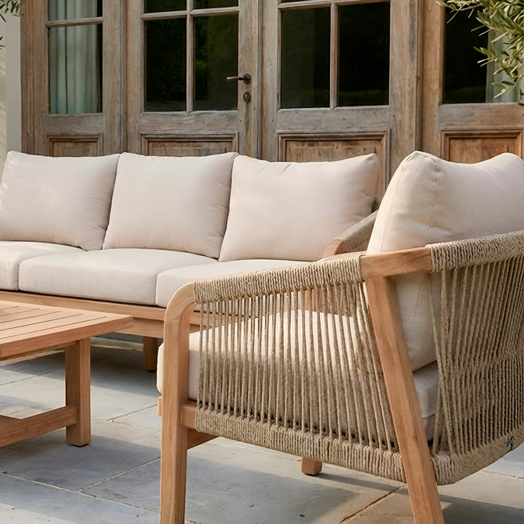 Montego Single Chair || Acacia/Play Snow