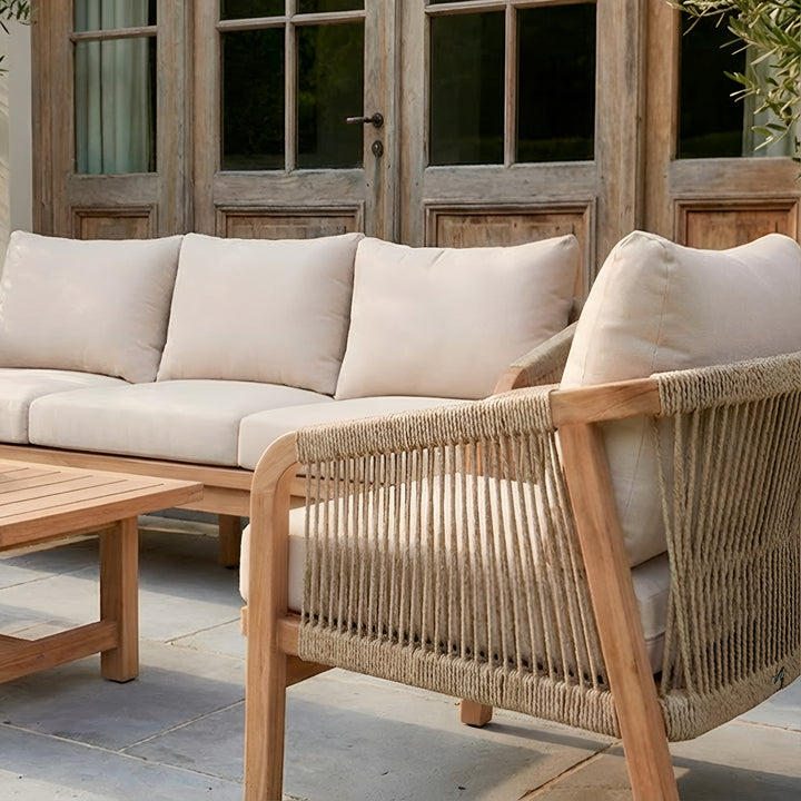 Montego Single Chair || Acacia/Play Snow