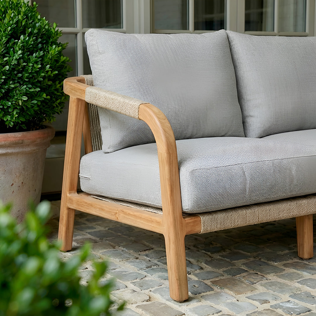 Montparnasse Sofa || Teak/Grey