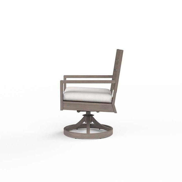 Kiawah Swivel Rocking Dining Chair || Driftwood