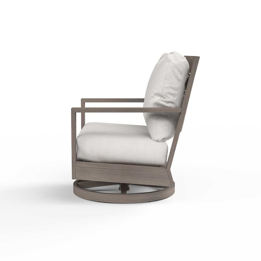 Kiawah Swivel Rocking Arm Chair || Driftwood