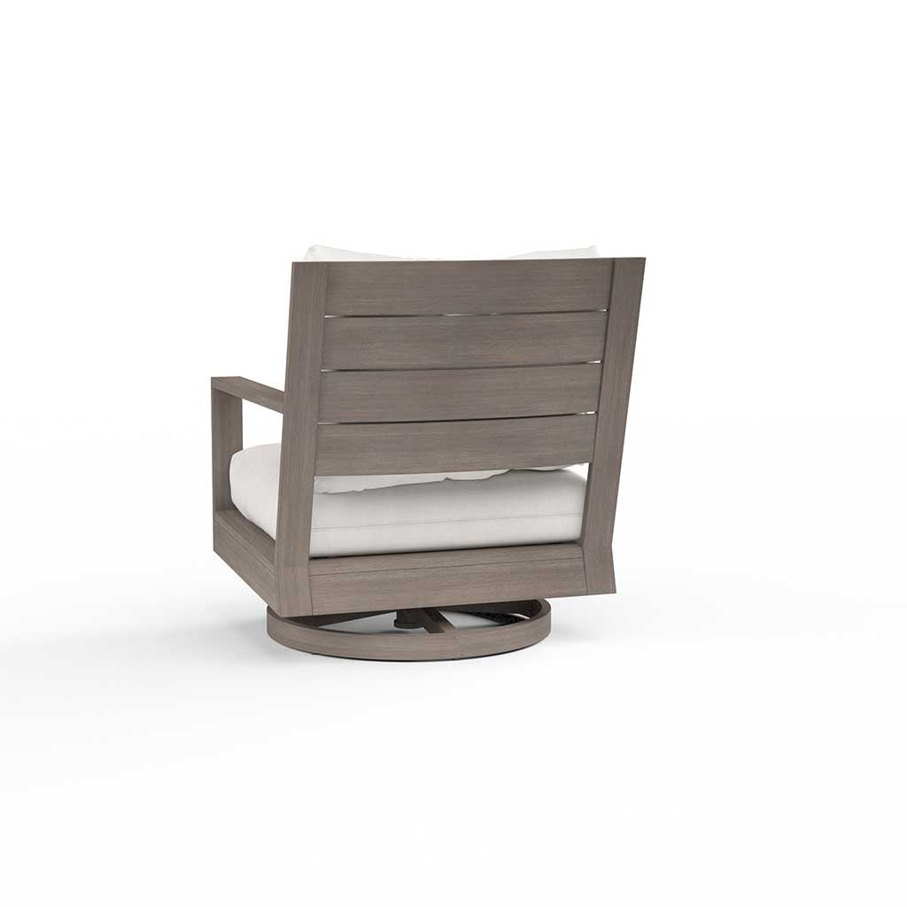 Kiawah Swivel Rocking Arm Chair || Driftwood