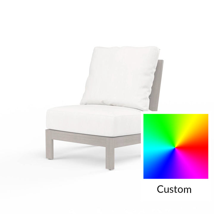Kiawah Sectional Armless Chair || Driftwood