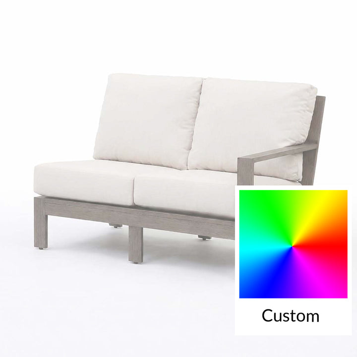 Kiawah Left Arm Loveseat || Driftwood