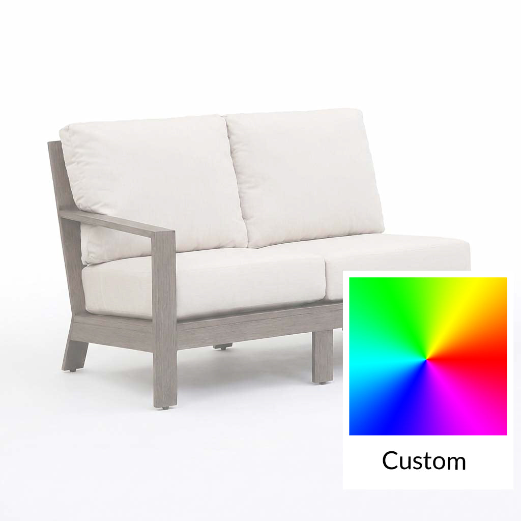 Kiawah Right Arm Loveseat || Driftwood
