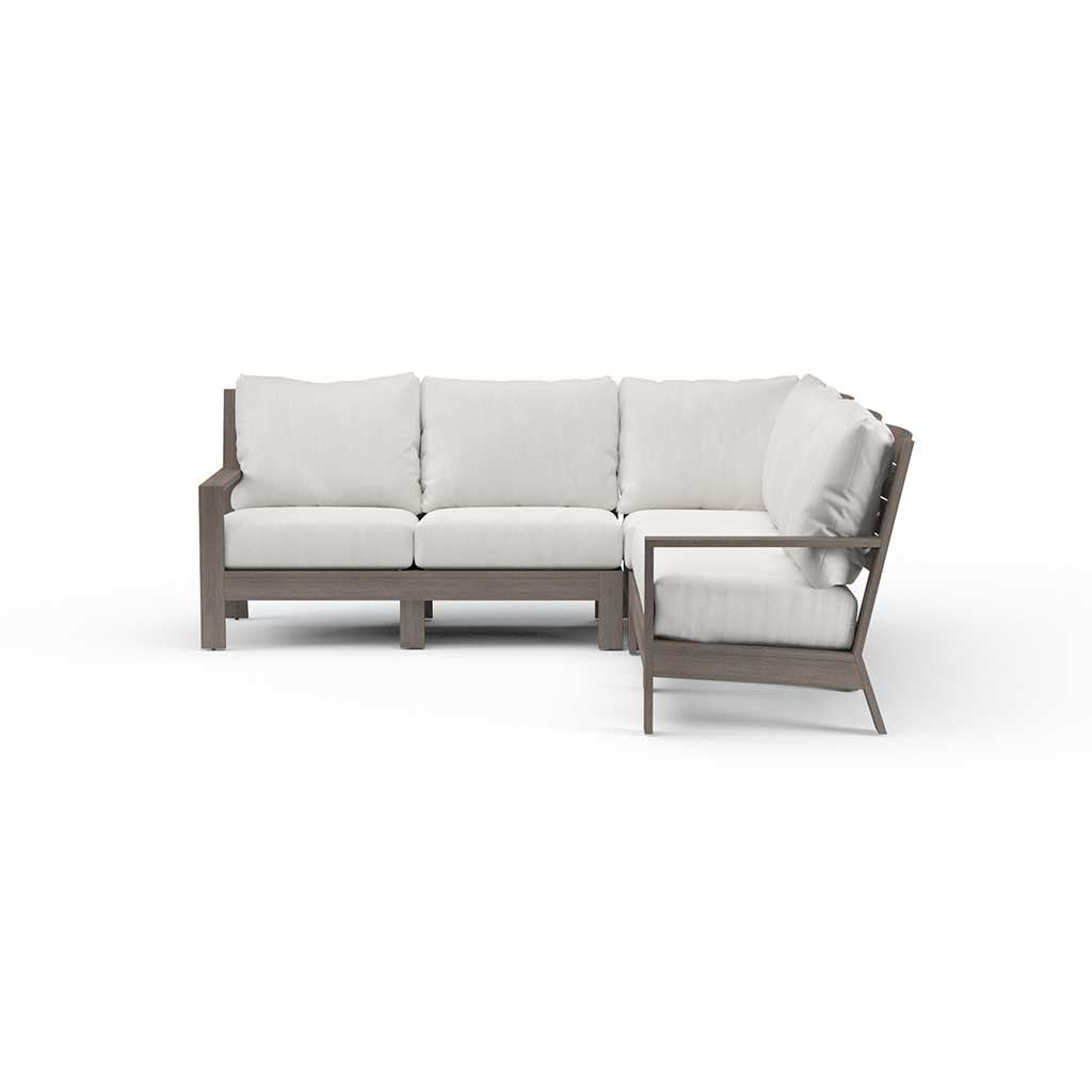 Kiawah 3 Piece Sectional Sofa || Driftwood