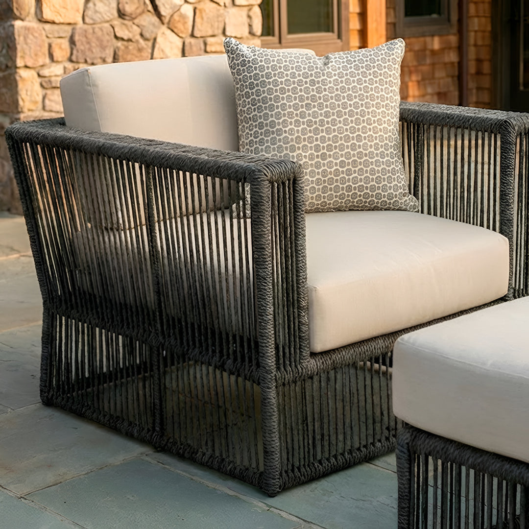 Saranac Arm Chair || Black/White