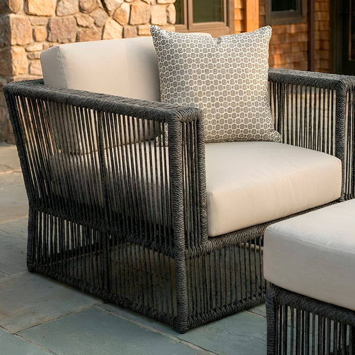 Saranac Arm Chair || Black/White