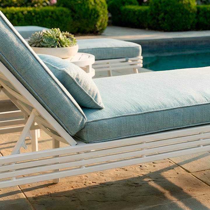 Saratoga Sling Chaise Lounge with Cushion