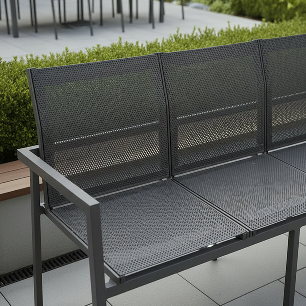 Luxe Sling Three Seat Bench