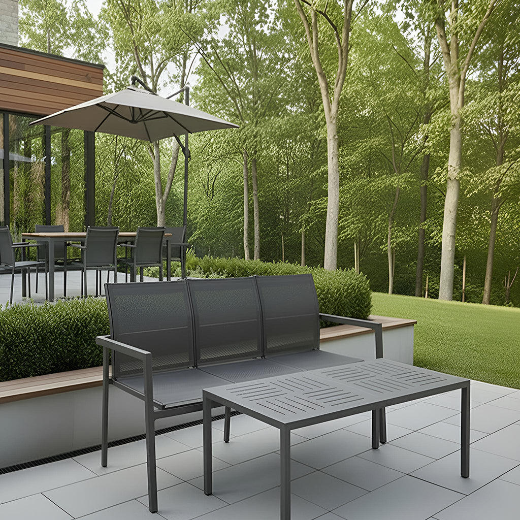 Luxe Sling Three Seat Bench